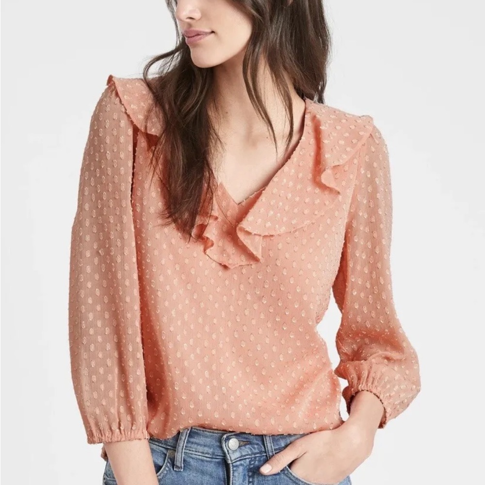 Banana Republic Ruffle Blouse